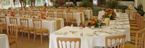 Large Dinner setting in a Marquee