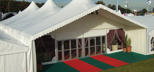 Marquee with Door and Peaks