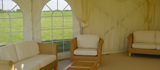 Marquee with Comfortable Furniture