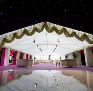 Open Marquee under Stary Sky