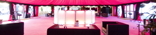 Marquee with Pink Interior