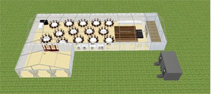 Marquee Catering Section 3D Plan 2